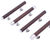 Arbor Pull Handle with Roses - natural oak satin nickel door handle 1