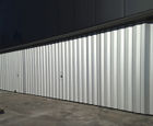 Global sliding / folding shutter with aluminium panels