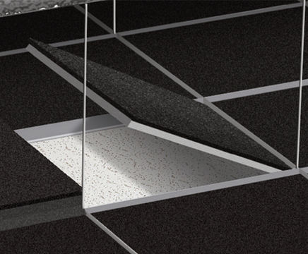Soundblocker acoustic tiles for suspended ceilings