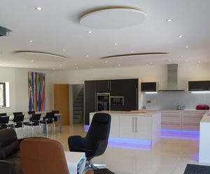Cloudsorba® acoustic ceiling panels for private home