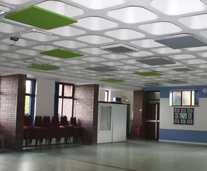 Cloudsorba® acoustic ceiling panels for church hall