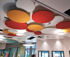 Cloudsorba® suspended acoustic ceiling panels