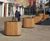Swithland circular FSC timber tree planters 1