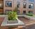 Stratum aluminium planter with integrated seating 6