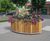 Stockport FSC timber and metal elliptical planter 0