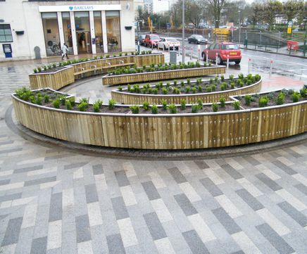 Castleton - large street planters