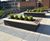 Stratum aluminium planter with integrated seating 1