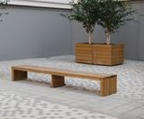 Rochford straight timber bench - on this page
