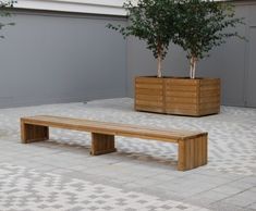 Rochford straight timber bench