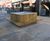 Stockport square timber and stainless planter / bench 1