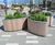 Castleton FSC timber & steel planter 1