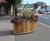 Stockport FSC timber and steel planters 3
