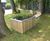 Castleton rectangular planter timber with steel capping 4