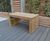 Rochford straight timber bench 10