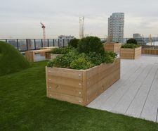 Planters for roof gardens