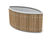 Castleton elliptical timber and metal planter 6