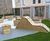 Planters and seating for roof garden - Manhattan Plaza 1