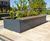 Aluminium planters with benches - Newman University 3
