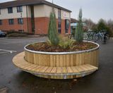 Castleton FSC timber & steel planter - on this page