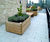 FSC timber planters for terraces and roof gardens 1