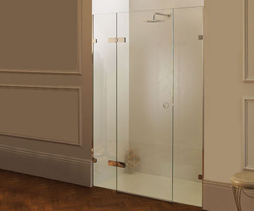 Napoli frameless alcove shower screen