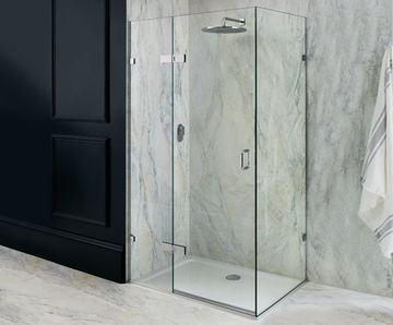 Portofino frameless corner shower enclosure