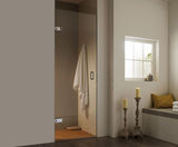 Maine frameless alcove shower screen with hinged door - on this page