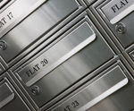 Stainless Steel 2 front entry/retrieval mailboxes