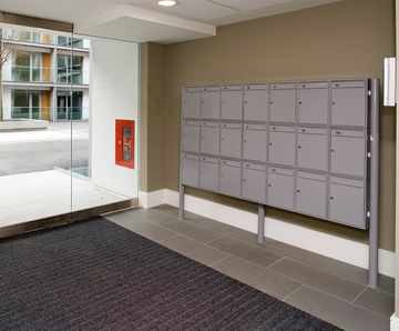 Steel 1 front entry/retrieval mailboxes