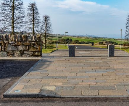 New hand-made Scottish Whin kerbstones