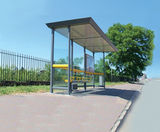 Legacy Shelter - stainless steel modular bus shelter for public transport - on this page
