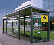 Anti-Terrorist Shelter - steel blast-resistant public transport shelter