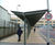 Bespoke Canopies & Covered Walkways - steel and glass outdoor shelter 3