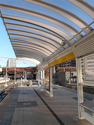 Gullwing Platform railway station canopy | Trueform | ESI External Works