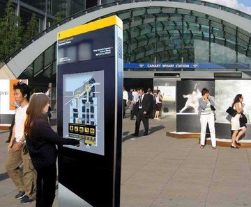 Touch screen totem