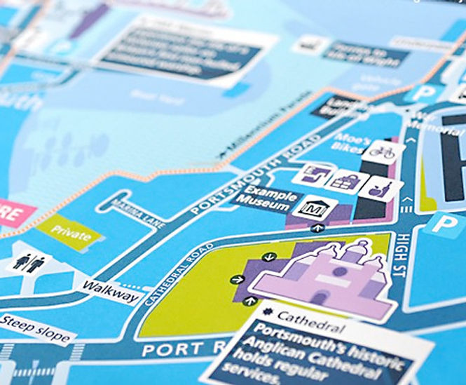 Specialist signage graphics and mapping production