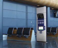 Touch Screen Kiosk - stainless steel outdoor digital info display