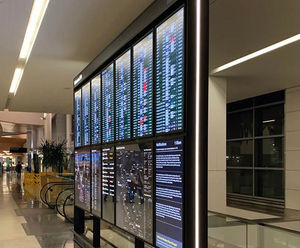 Digital directional signage - San Francisco Airport