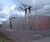 Lochrin Palisade Security Fencing - steel boundary fence for site security 2