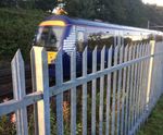 Lochrin Classic - rivetless steel palisade security fencing for perimeters