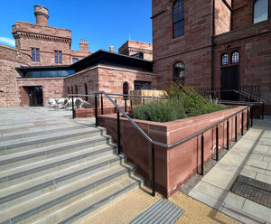 Natural stone landscaping for Inverness Castle, Highlands
