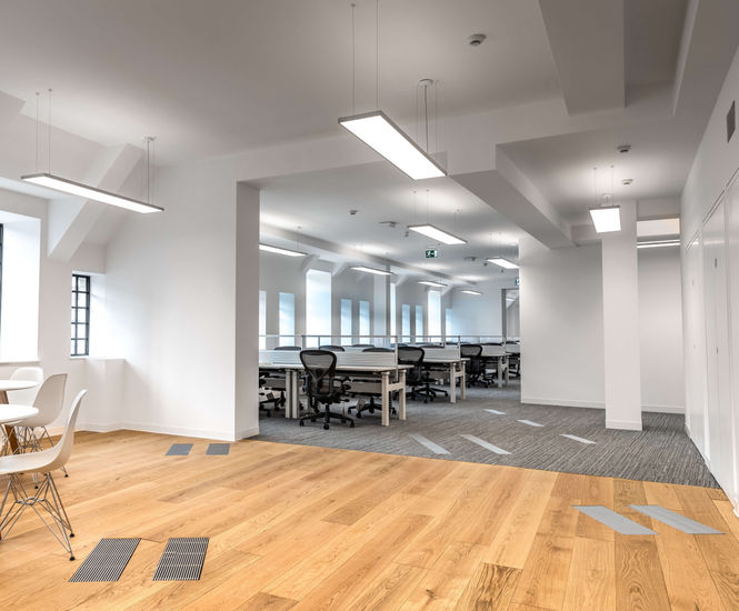 Spacesaving air conditioning system for listed building AET Flexible