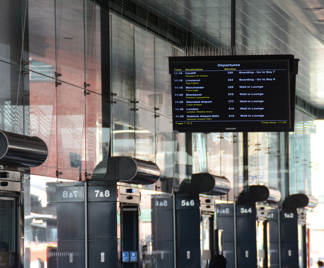Bespoke energy-efficient air curtains for coach station