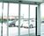 Vertical air curtain stops entrance draughts at Audi London 3
