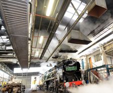 Heating the Orient Express maintenance shed