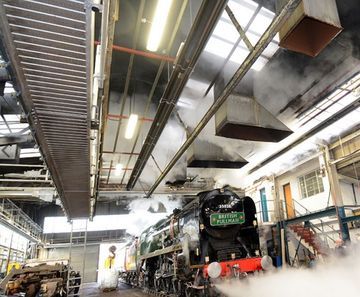 Heating the Orient Express maintenance shed