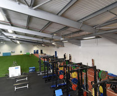 Radiant heating system for rugby club facilities
