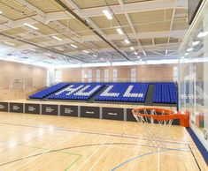 Nor-Ray-Vac radiant heaters for university sports centre