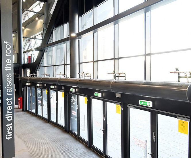 Air curtains lower running costs at First Direct Arena, Leeds