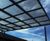 Brandon - freestanding steel canopy shelter with polycarbonate roof 4